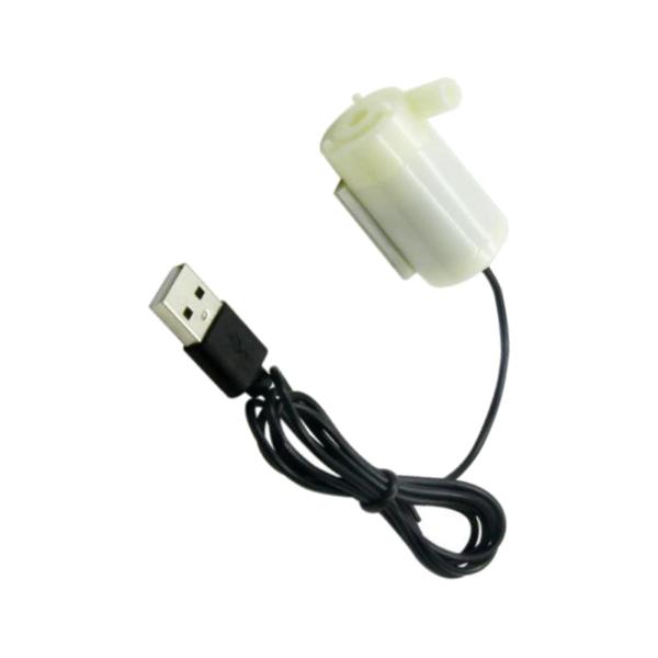  USB ウォーターポンプ 5V 低電圧  耐久性 ホーム 噴水 クラフト 水平 ホワイト