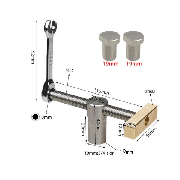 木工テーブルベンチバイス 工芸品作りに実用的 ジュエリー木工 19mm