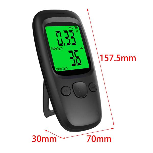 EMF テスター バックライト付きプロフェッショナル多機能温度デジタル LCD EMF モニター産業用家庭用測定機器オフィス