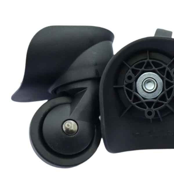 スーツケースホイール 2個 ダブル列ホイール 軽量 頑丈 静音 ローリング 回転キャスター 荷物バッグ 荷物ボックス トロリー用