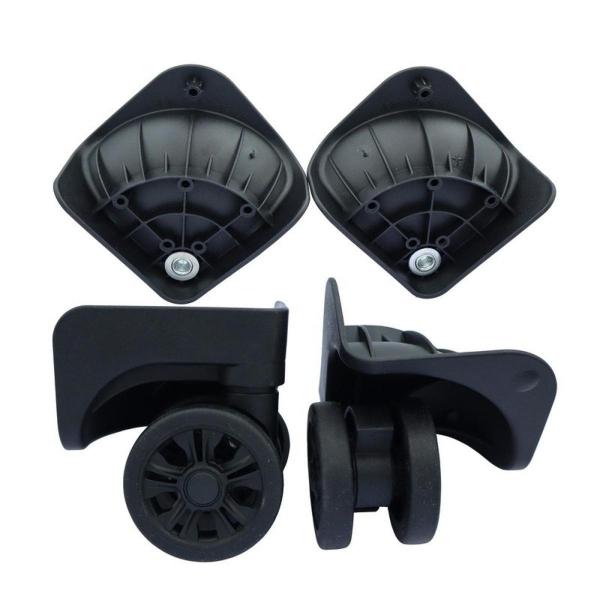 2個の荷物用ホイール交換用スムーズな修理簡単な取り付け多目的旅行フレキシブルキャスタートロリーホイール