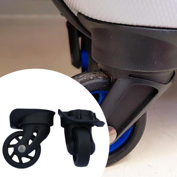 スーツケース用ホイール 静音多目的修理パーツ 360度回転トロリーキャスター トロリー 荷物 ショッピングカート用 2個