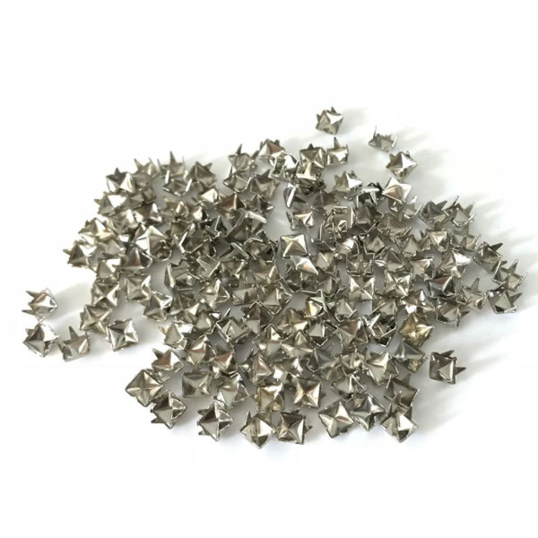 スタッド リベット 方形 DIY 工芸品 ピラミッド 全4色 約300ピース - 銀