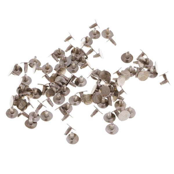約100個 シェル形 プラスチック製 リベット ラピッド スタッド レザー工芸 装飾 プレスピン