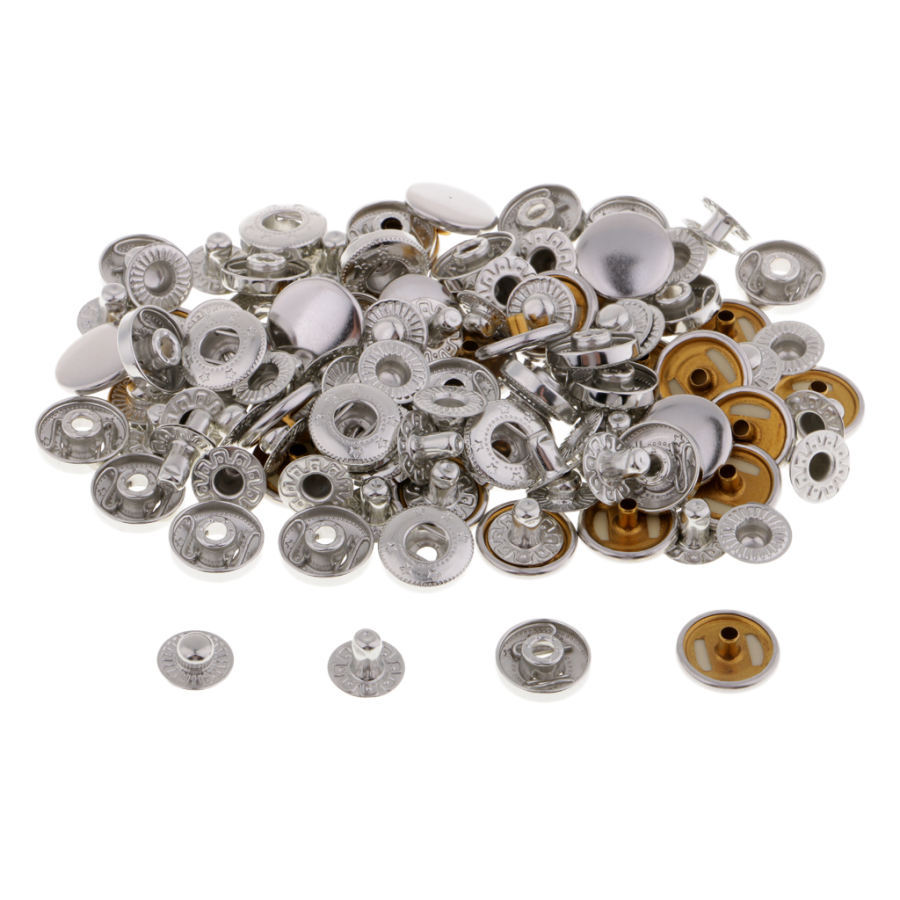 革製の工芸品用の金属製のファスナースナップリベットボタン30セット