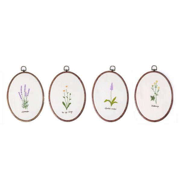 刺繍スターターキット（プリント柄付き）刺繍クラフトキンポウゲ