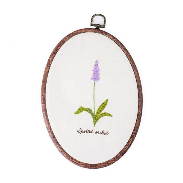 蘭 刺繍スターターキット 手作り刺繍クロスステッチキット