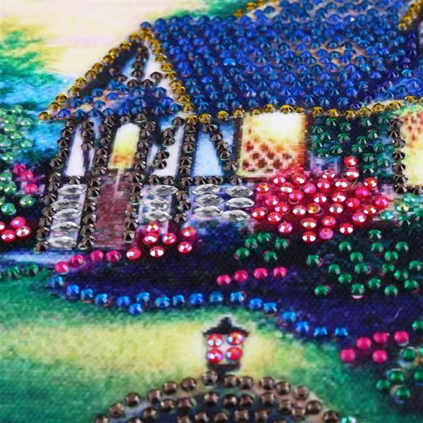 特別な形のダイヤモンド絵画パーシャルドリルクロスステッチ工芸品の家1