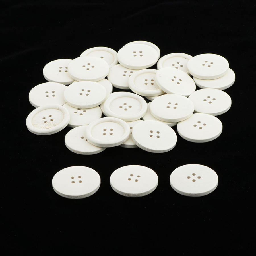 木製ボタン 縫製ボタン 装飾ボタン ラウンド ボタン 4穴 DIYクラフト 約30枚入り 全2色｜stk-shop｜03