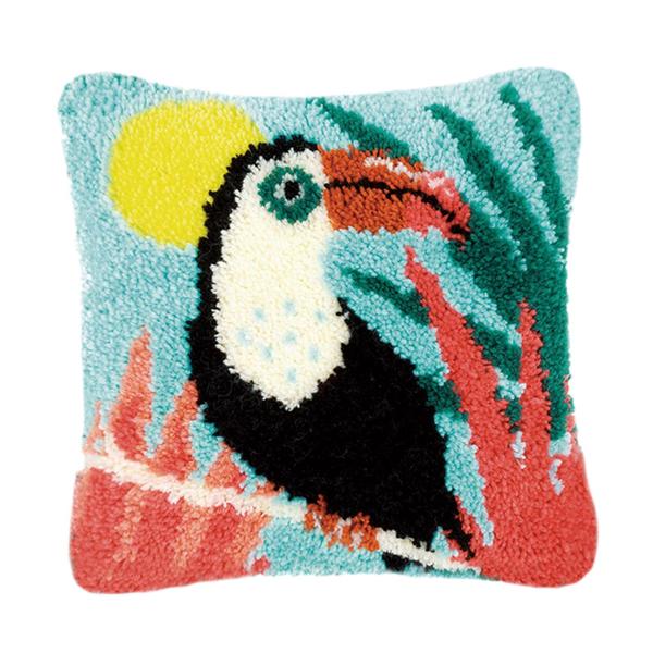 枕カバー 刺繍キット DIY枕カバー クッションカバー 動物 43x43
