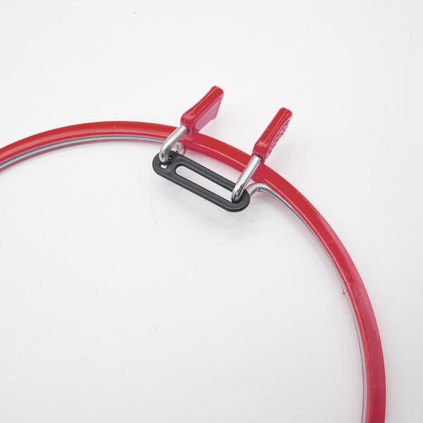 刺〓フープクロスステッチスプリングテンションフレーム大人のDIYディスプレイ用品赤