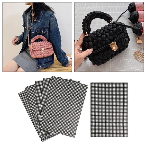 6 個のプラスチック メッシュ キャンバス刺繍クロス ステッチ ニット