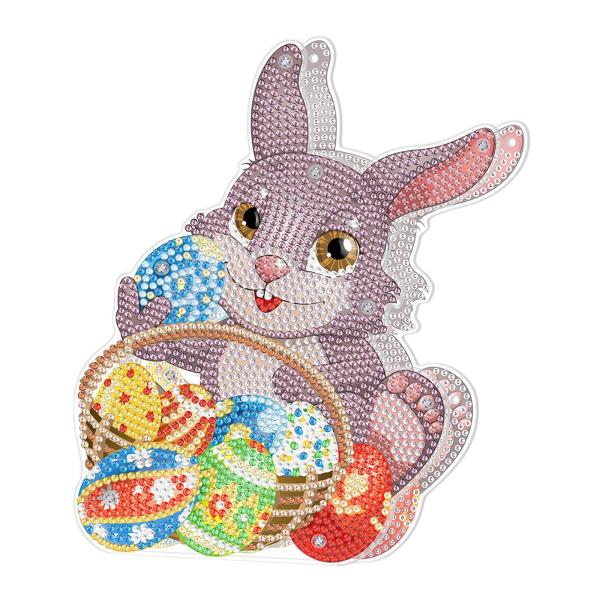 DIYダイヤモンド絵画イースターウサギの装飾手作りダイヤモンド図面C