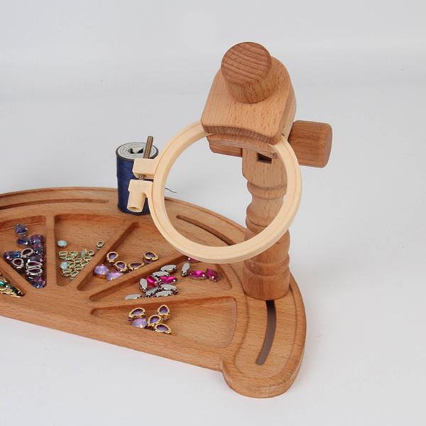 クロスステッチ用にシンプルなプレート360アセンブリセットを備えた刺〓フープホルダー