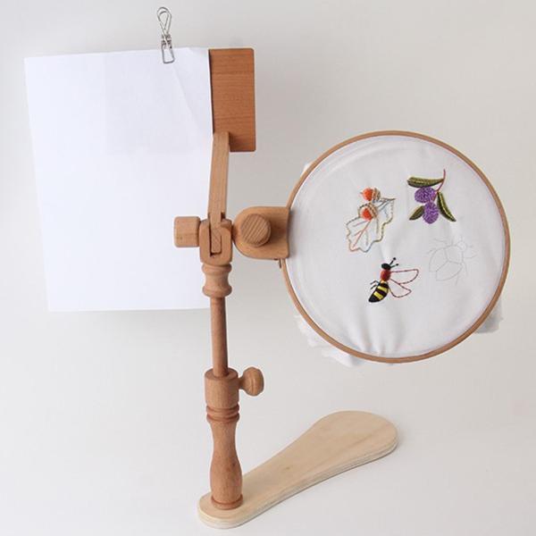 ブナ刺〓フレームラップスタンド芸術工芸品縫製木製クロスSttichラック