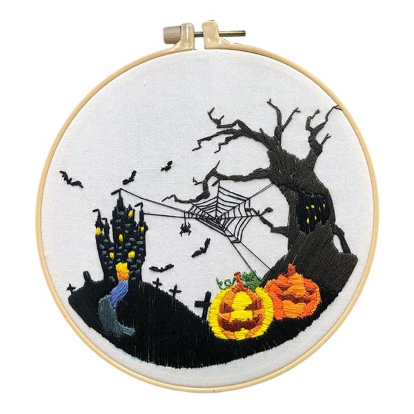 刺繍スターターキット ハロラフト デコレーション クロスステッチ 大人用 キャッスル