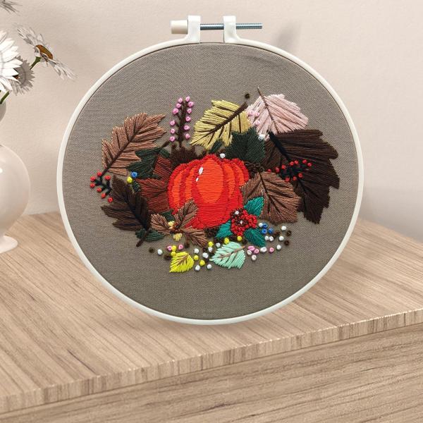 刺繍スターターキット ハロラフト デコレーション クロスステッチ 大人用 メープルリーフ用