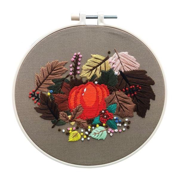 刺繍スターターキット ハロラフト デコレーション クロスステッチ 大人用 メープルリーフ用