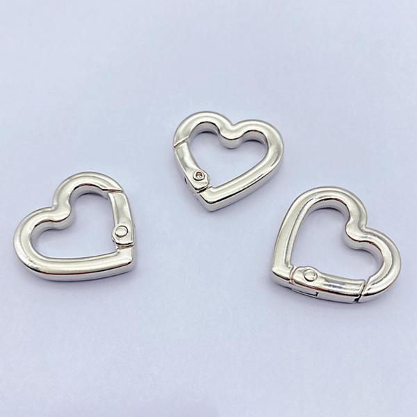10個 スプリングリング 0.75インチ キーリング バックル メタル ネックレス ブレスレット シルバー