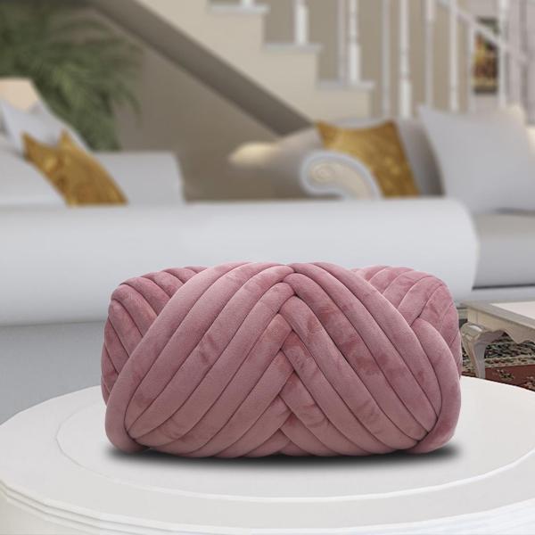 500G ベルベットのかさばる分厚い糸アーム クッション ブランケット ウィービング スロー ダーク 