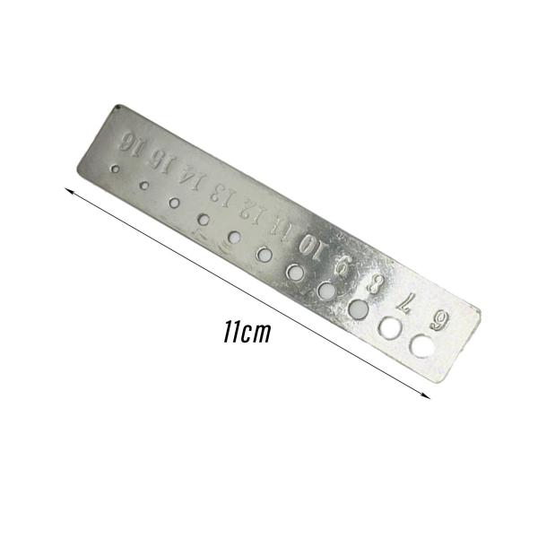 ステンレス鋼かぎ針編みビューサイザー 2 ピース編み物ゲージ測定ツール編み物アクセサリーかぎ針編みツール編み物ピンゲージフレキシブル