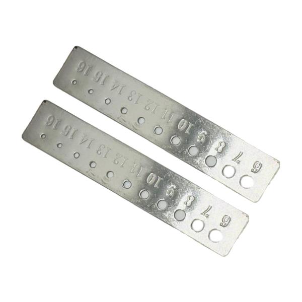 ステンレス鋼かぎ針編みビューサイザー 2 ピース編み物ゲージ測定ツール編み物アクセサリーかぎ針編みツール編み物ピンゲージフレキシブル