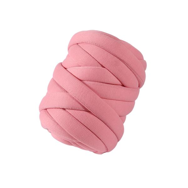 250G/0.55lbs 分厚い糸 ジャンボチューブ糸 クラフト用 DIY スロー ソファ ベッド ピロー ピンク