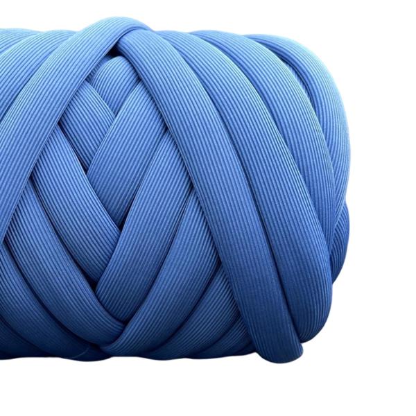 Chunky Yarn 62.3ft ウォッシャブル ジャンボ ヤーン マクラメスローピロー用 ダークブルー