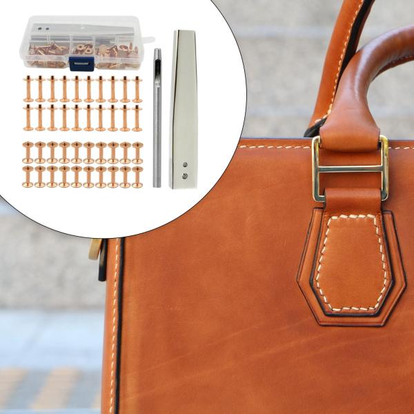 レザーリベットキット 40 セット リベット レザーリベット DIY レザークラフト用 C