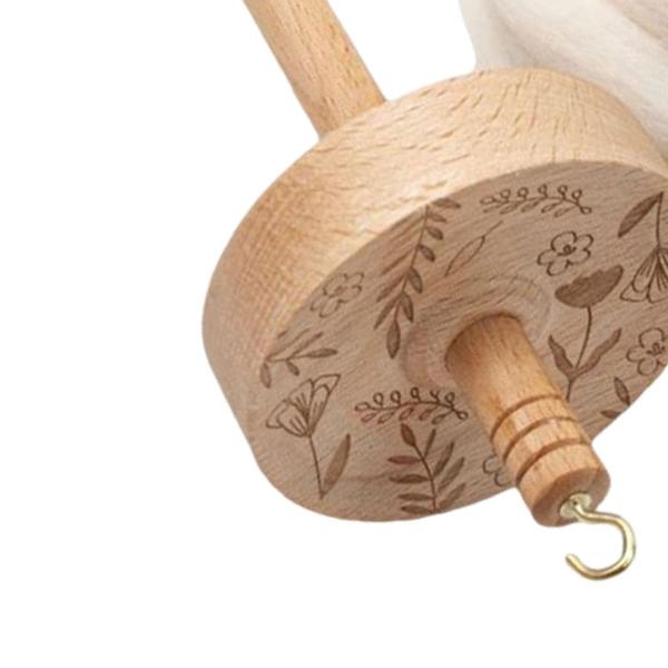 トップつむじ ウール手作りスピンドル ドロップスピンドル ポンポンのニットDIY用