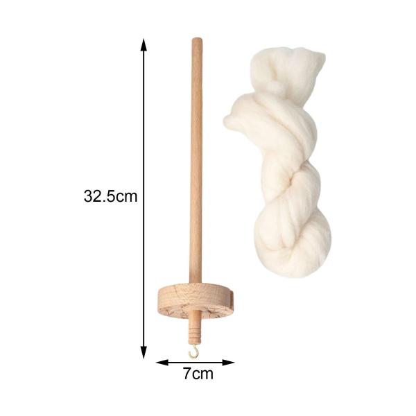 トップつむじ ウール手作りスピンドル ドロップスピンドル ポンポンのニットDIY用