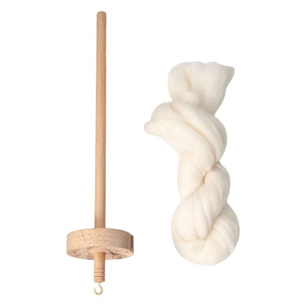 トップつむじ ウール手作りスピンドル ドロップスピンドル ポンポンのニットDIY用