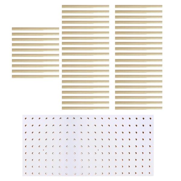 ミシン糸ホルダー 吊り下げ ジュエリー刺繍愛好家 三つ編み編み物用 ホワイト 60.5cmx29cm