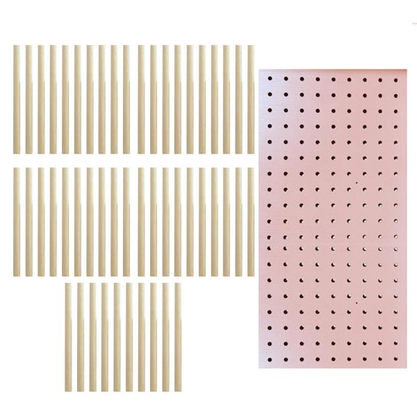 ミシン糸ホルダー 吊り下げ ジュエリー刺繍愛好家 三つ編み編み ピンク 60.5cmx29cm