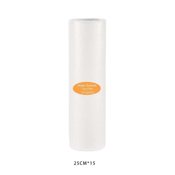 水溶性刺繍トッピングフィルム透明 T シャツ機械刺繍 25 センチメートル x 15 センチメートル