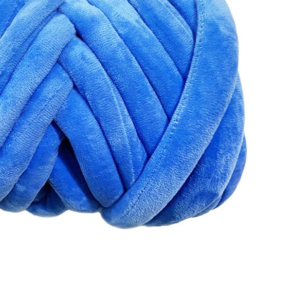 チャンキーヤーン ハンドニット 洗えるかさばるチャンキーヤーン ペットベッド用 かぎ針編みバスケット ブルー