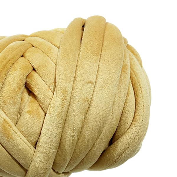 分厚い糸かぎ針編みハンドニットソフトかさばる分厚い糸 DIY 帽子用マクラメカーキ