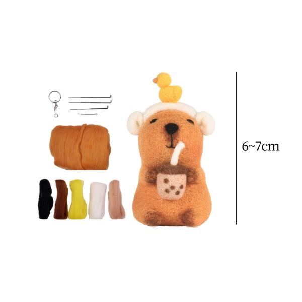 カピバラ ぬいぐるみ フェルト用品 初心者 バレンタインデー ギフト B