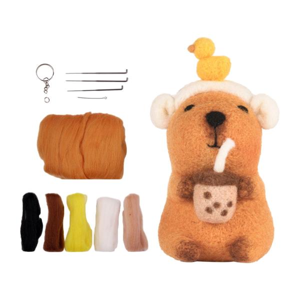カピバラ ぬいぐるみ フェルト用品 初心者 バレンタインデー ギフト B