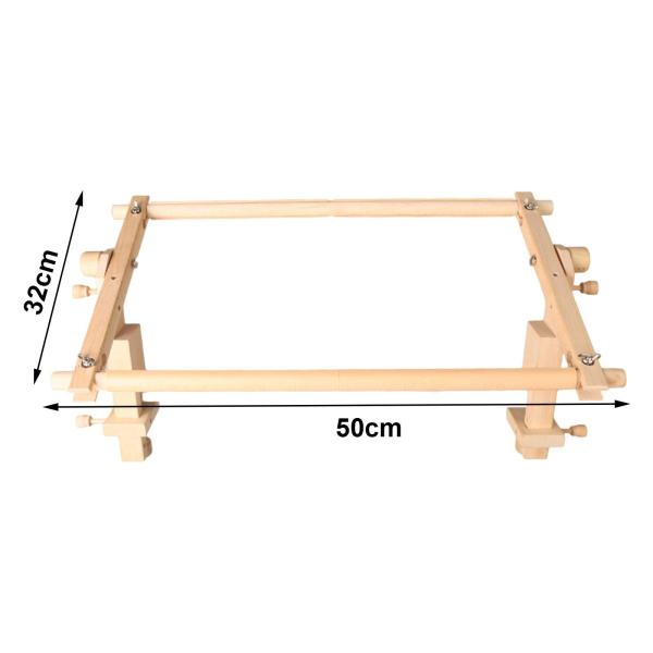 木製調節可能刺繍フレーム プロフェッショナル デスククリップ付き 多機能 回転式クロスステッチフレームスタンド ハンドキルティング DIY