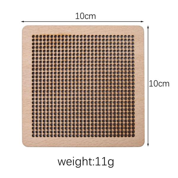 コースター ラッチフックキット 10x10cm かぎ針編み 刺繍 子供 大人 初心者用 グリーン