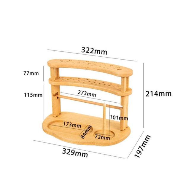 かぎ針編み糸ホルダー、編み物かぎ針編み用の糸収納、糸ラックスタンド、裁縫アクセサリー用の縫い糸オーガナイザー
