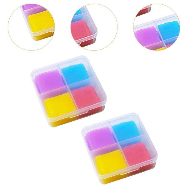 2個 ペインティンググルー 粘土ペインティング 4色 ダイヤモンドツール ポータブルペインティングツール DIY クラフト 家庭 友人用