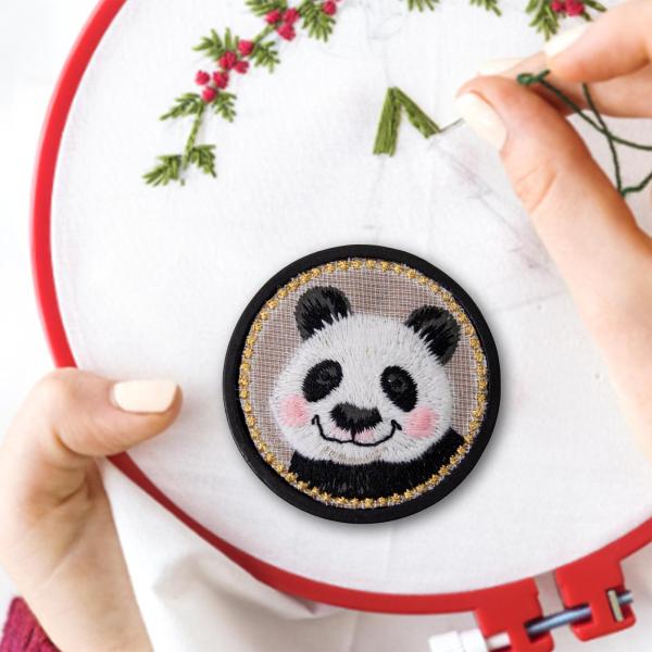 ピンキーパー縫製用品ピンホルダー刺繍刺繍用クロスステッチパンダ