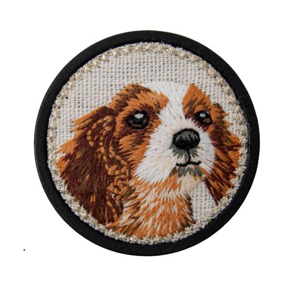 ピンキーパー 裁縫用品 刺繍用ピンホルダー 針仕事 クロスステッチ 犬 2