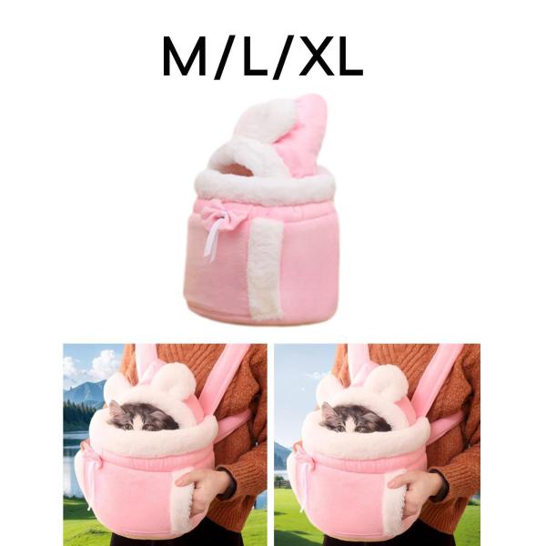 ペットキャリア バックパック 暖かい ポータブル フロントキャリア ウォーキング アウトドア キャンプ用 M