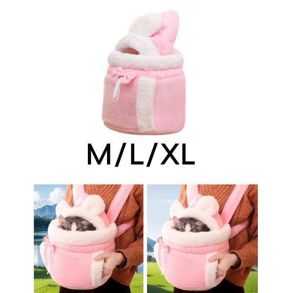 ペットキャリア バックパック 暖かい ポータブル フロントキャリア ウォーキング アウトドア キャンプ用 M