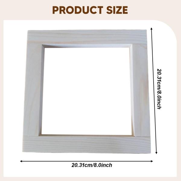 針仕事用ストレッチャーバー 木製ポータブルキャンバススプライスストレッチャーバー 20.31cmx20.31cm