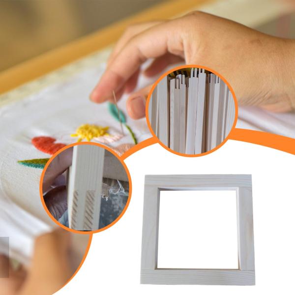 針仕事用ストレッチャーバー 木製ポータブルキャンバススプライスストレッチャーバー 20.31cmx20.31cm