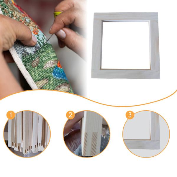 針仕事用ストレッチャーバー 木製ポータブルキャンバススプライスストレッチャーバー 35.56cmx35.56cm